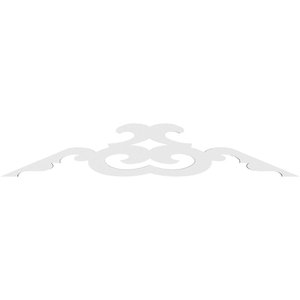 Ekena Millwork Pitch Benson Architectural Grade PVC Gable Pediment, 48"W x 10"H x 1"P (5/12) - GPP048X010X100BEN
