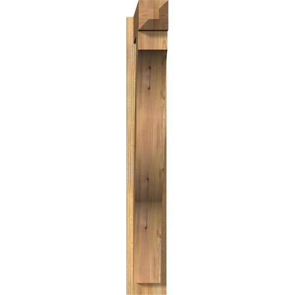 Ekena Millwork Funston Rough Sawn Craftsman Outlooker, Western Red Cedar, 6"W x 30"D x 42"H - OUT06X30X42FST04RWR