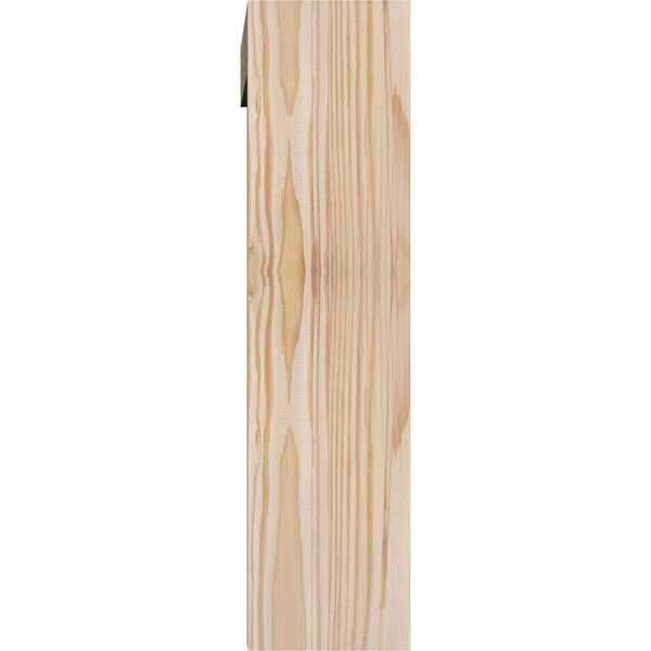 Ekena Millwork Thorton Block Smooth Bracket w/ Offset Brace, Douglas Fir, 3 1/2"W x 14"D x 14"H - BKT0402X14X14THR05SDF