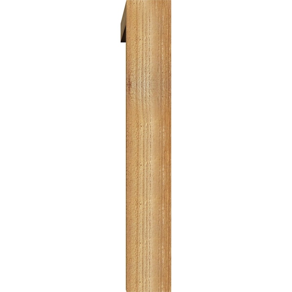 Ekena Millwork Thorton Block Rough Sawn Bracket w/ Offset Brace, Western Red Cedar, 4"W x 22"D x 26"H - BKT0402X22X26THR05RWR