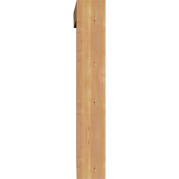 Ekena Millwork Balboa Traditional Smooth Bracket w/ Offset Brace, Western Red Cedar, 5 1/2"W x 34"D x 34"H - BKT0604X34X34BOA01SWR