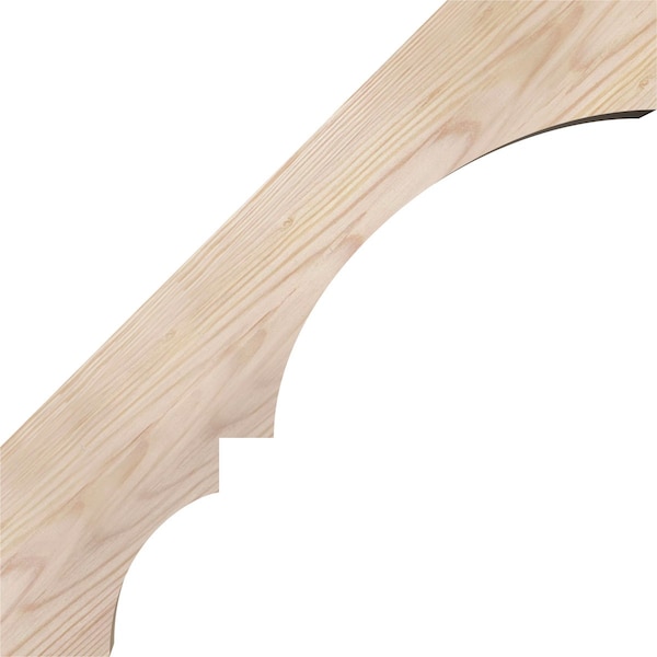 Ekena Millwork 3 1/2"W x 16"D x 16"H Balboa Smooth Knee Brace, Douglas Fir - BRC04X16X16BOA00SDF