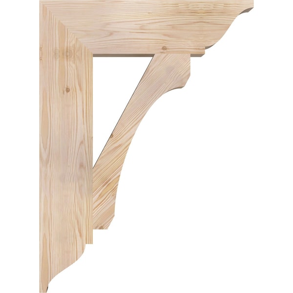 Ekena Millwork Legacy Traditional Smooth Bracket, Douglas Fir, 5 1/2"W x 22"D x 30"H - BKT06X22X30LEC01SDF