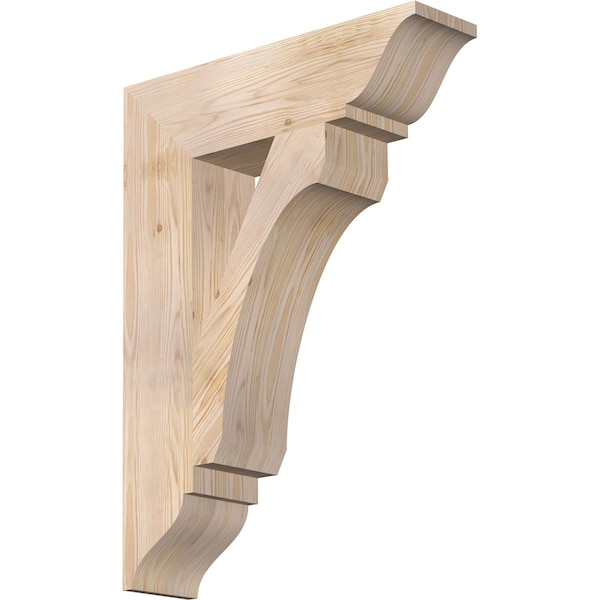 Ekena Millwork Legacy Traditional Smooth Bracket, Douglas Fir, 5 1/2"W x 22"D x 30"H - BKT06X22X30LEC01SDF