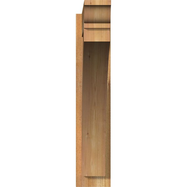 Ekena Millwork Thorton Rough Sawn Traditional Outlooker, Western Red Cedar, 6"W x 30"D x 30"H - OUT06X30X30THR01RWR