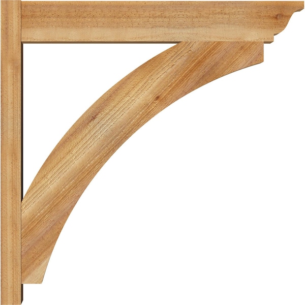 Ekena Millwork Thorton Rough Sawn Traditional Outlooker, Western Red Cedar, 6"W x 30"D x 30"H - OUT06X30X30THR01RWR