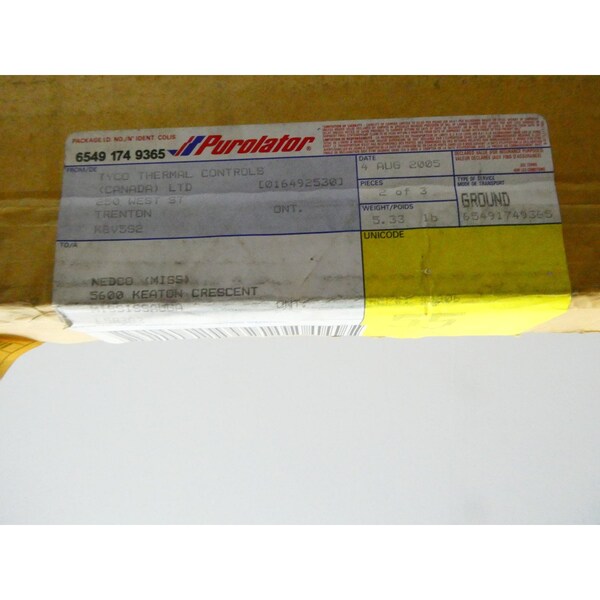 Pyrotenax SERIES HEATING CABLE SET 1700W 208V-AC OTHER HEATING ELEMENT - D/32SQ3472/46/1700/208/7/12LS/X