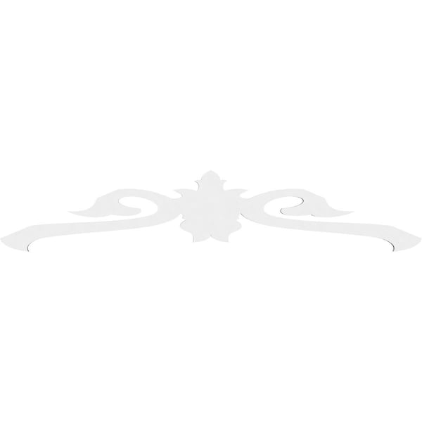 Ekena Millwork Pitch Florence Architectural Grade PVC Gable Pediment, 48"W x 10"H x 1"P (5/12) - GPP048X010X100FLO