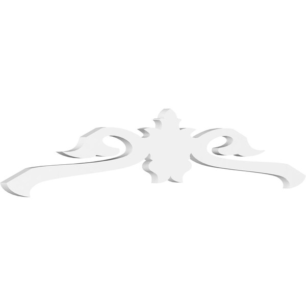 Ekena Millwork Pitch Florence Architectural Grade PVC Gable Pediment, 48"W x 10"H x 1"P (5/12) - GPP048X010X100FLO