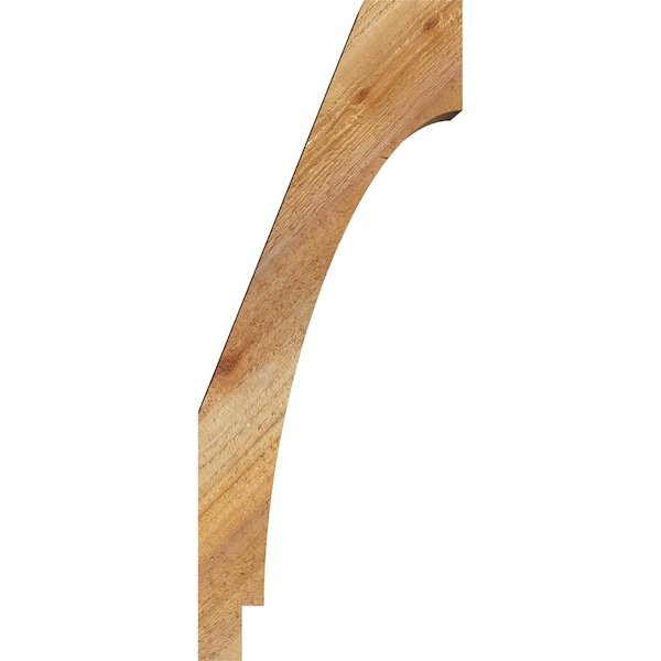 Ekena Millwork 4"W x 8"D x 20"H Imperial Rough Sawn Knee Brace, Western Red Cedar - BRC04X08X20IMP00RWR