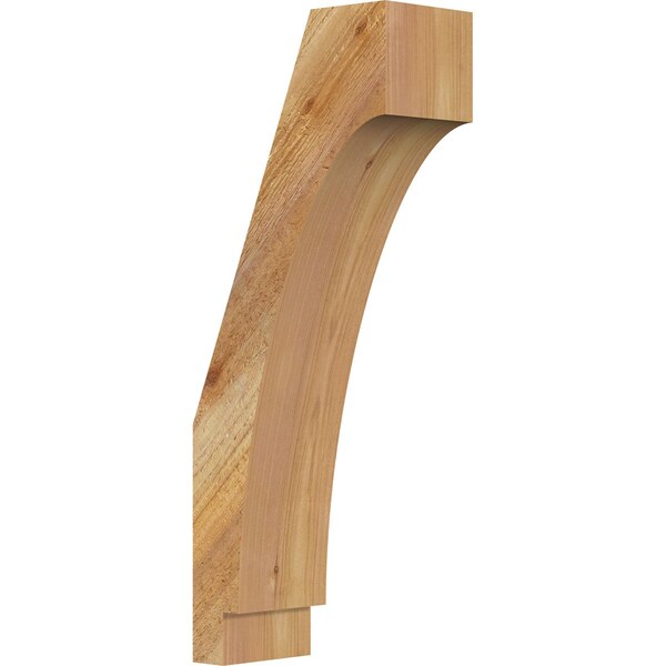 Ekena Millwork 4"W x 8"D x 20"H Imperial Rough Sawn Knee Brace, Western Red Cedar - BRC04X08X20IMP00RWR