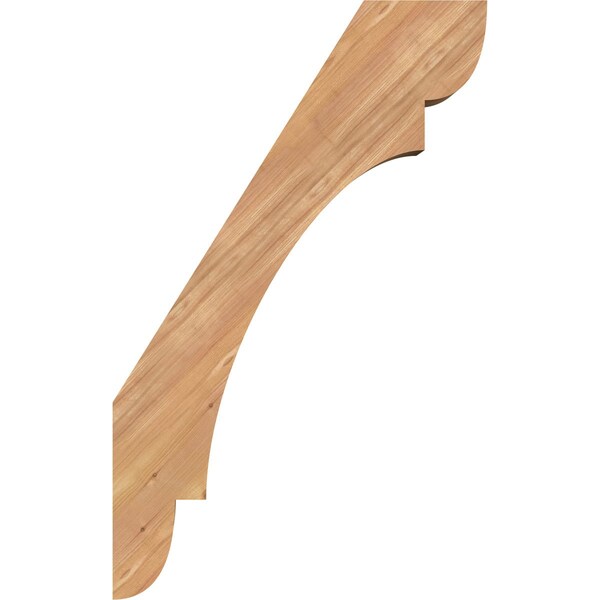 Ekena Millwork 5 1/2"W x 20"D x 32"H Olympic Smooth Knee Brace, Western Red Cedar - BRC06X20X32OLY00SWR