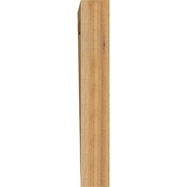 Ekena Millwork Thorton Traditional Rough Sawn Bracket, Western Red Cedar, 4"W x 22"D x 26"H - BKT04X22X26THR01RWR