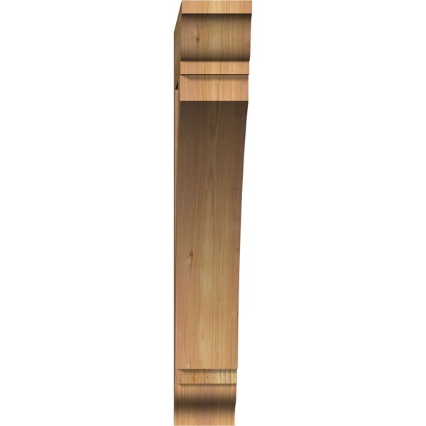 Ekena Millwork Thorton Traditional Rough Sawn Bracket, Western Red Cedar, 4"W x 22"D x 26"H - BKT04X22X26THR01RWR