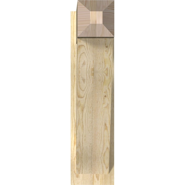 Ekena Millwork Traditional Craftsman Rough Sawn Outlooker, Douglas Fir, 8"W x 26"D x 32"H - OUT08X26X32TRA04RDF