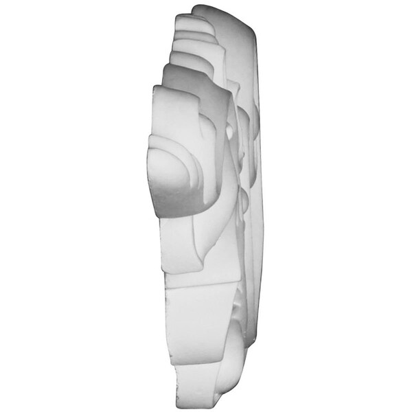 Ekena Millwork 11 7/8"W x 4 7/8"H x 7/8"P Medway Scroll Onlay, Left - ONL12X05X01ME-L