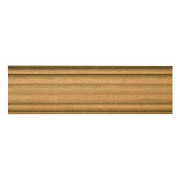 Osborne Wood Products 3/4 x 1 1/2 x 96 Medium Reeded Half Round Moulding in Basswood - 892056BAS