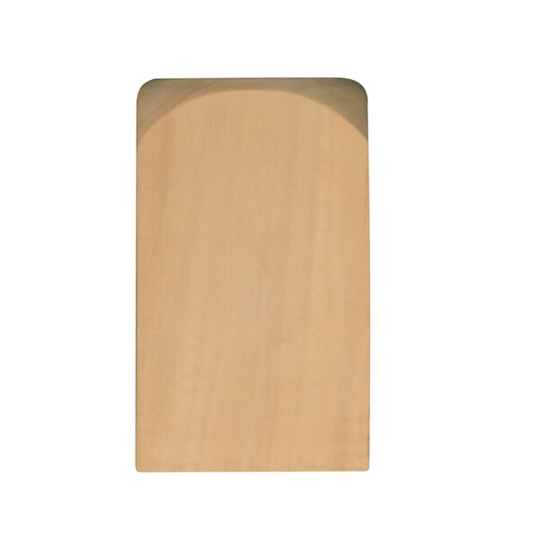 Osborne Wood Products 5 3/4 x 3 1/2 x 1 3/4 Large End Block in Rubberwood - 892040RW
