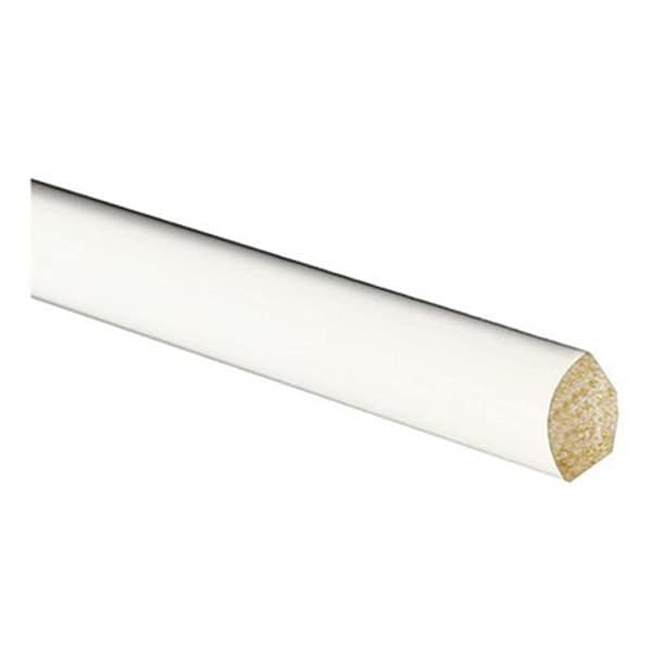 Eat-In 0.56 x 0.56 in. 8 ft. Crystal White Pre-Finished Polystyrene Interior Quarter Round Moulding - EA2503794