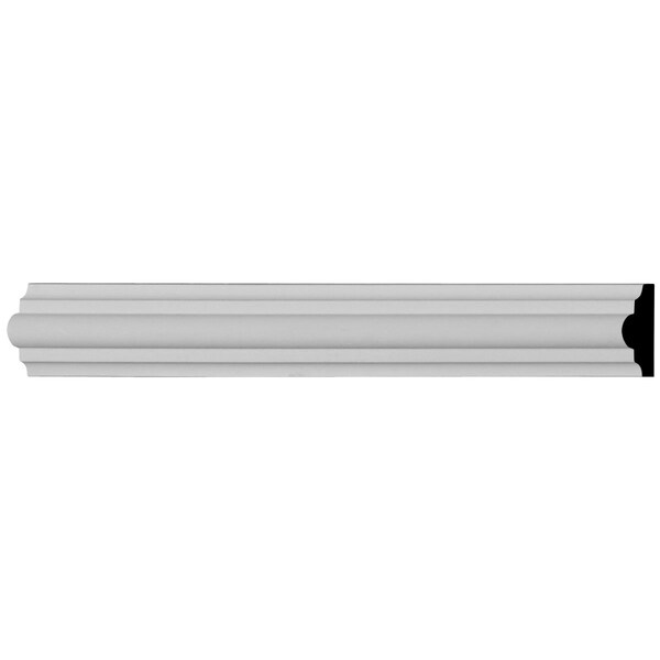 Ekena Millwork Panel Moulding, Urethane, 12 in L, 3-3/8 in H, Factory Primed - SAMPLE-PML02X00CL