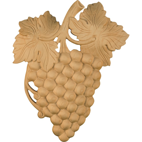 Osborne Wood Products 8 1/2 x 7 x 1 Dense Grape Cluster in Alder - 7510A
