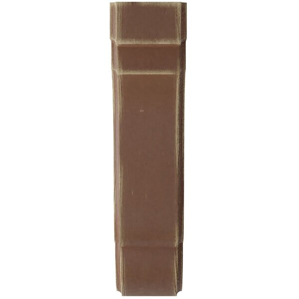 Ekena Millwork 1 3/4"W x 5"D x 7 1/2"H Bedford Wood Vintage Decor Bracket, Weathered Brown - BKTWD02X05X08BEBR