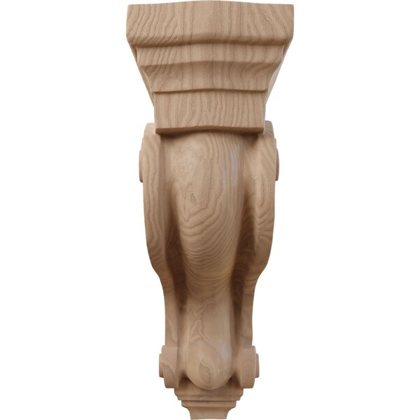 Ekena Millwork 3 3/8"W x 6 1/2"D x 10 1/2"H Los Angeles Hollow Back Corbel, Mahogany - COR03X06X10HAGM