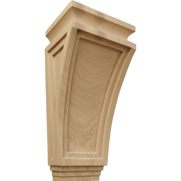 Ekena Millwork 6"W x 4 3/4"D x 12"H Arts and Crafts Corbel, Cherry - COR06X04X12ARCH