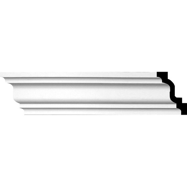 Ekena Millwork SAMPLE - 4"H x 3"P x 5"F x 12"L Nexus Traditional Crown Moulding - SAMPLE-MLD04X03X05NE