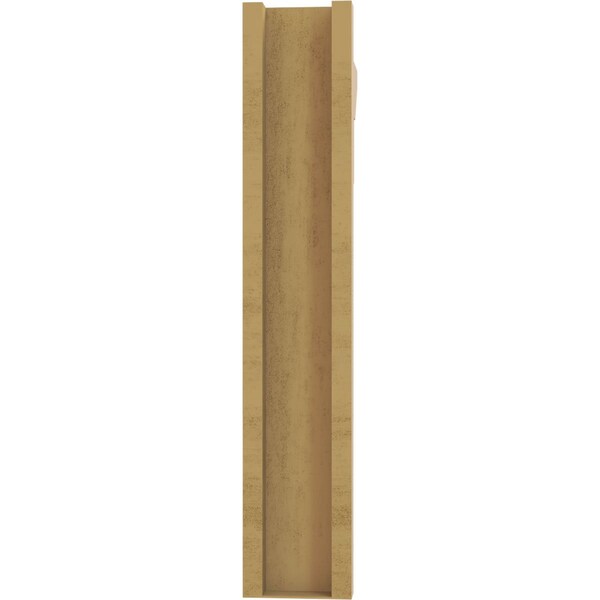 Ekena Millwork 5 1/2-in W x 22-in D x 30-in H Balboa Slat Rough Cedar Woodgrain TimberThane Outlooker, Primed Tan - OUTUR055X22X30BOA24RCPR