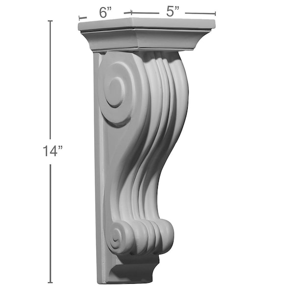 Ekena Millwork 5"W x 6"D x 14"H Salem Corbel - COR05X06X14SA