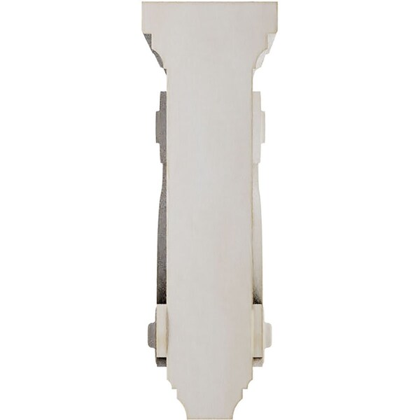 Ekena Millwork 3 3/8"W x 6 1/2"D x 10 1/2"H Boston Traditional Scroll Wood Vintage Decor Corbel, Chalk Dust White - CORWD03X06X10TSWH
