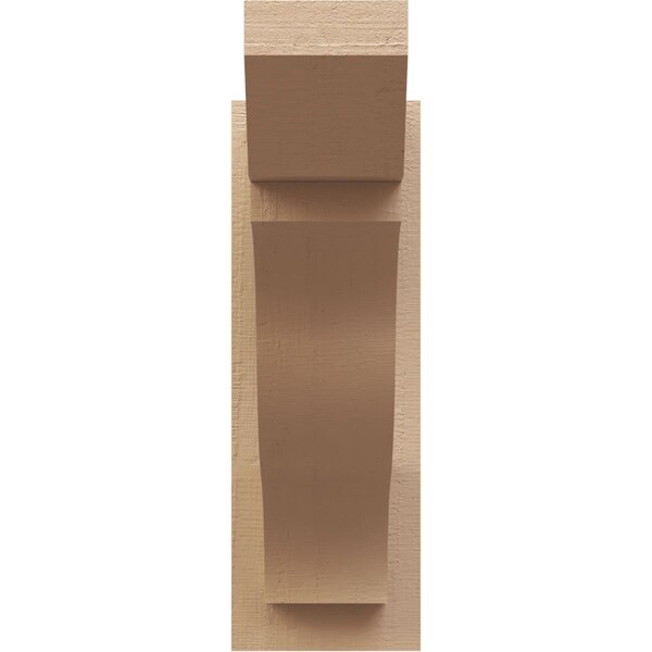 Ekena Millwork 5 1/2-in W x 16-in D x 16-in H Funston Slat Rough Cedar Woodgrain TimberThane Outlooker, Primed Tan - OUTUR055X16X16FST24RCPR