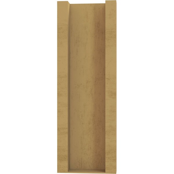 Ekena Millwork 5 1/2-in W x 16-in D x 16-in H Funston Slat Rough Cedar Woodgrain TimberThane Outlooker, Primed Tan - OUTUR055X16X16FST24RCPR