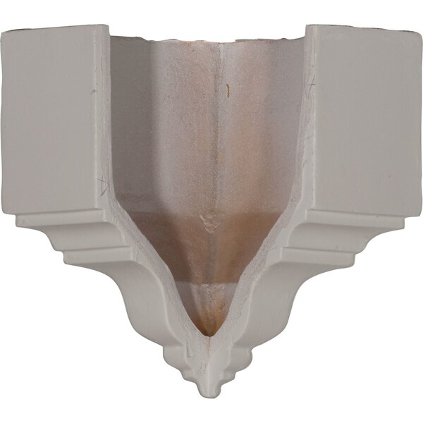 Ekena Millwork 3 1/8"P x 3 1/8"W x 7 3/4"H, Outside Corner for Moulding Profiles Less than 3 1/8"P and 3 7/8"H - MOC03X03BI
