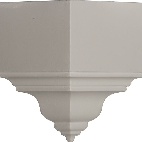 Ekena Millwork 3 1/8"P x 3 1/8"W x 7 3/4"H, Outside Corner for Moulding Profiles Less than 3 1/8"P and 3 7/8"H - MOC03X03BI