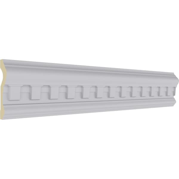 Ekena Millwork Chair Rail, High Density Urethane, 96 in L, 3-1/2 in H - MLD03X01MU