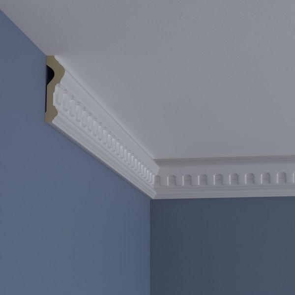 Ekena Millwork Chair Rail, High Density Urethane, 96 in L, 3-1/2 in H - MLD03X01MU
