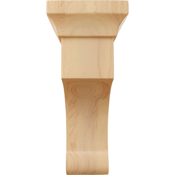 Ekena Millwork 2 1/2"W x 4"D x 6"H Small Gomez Wood Bracket, Red Oak - BKTW02X04X06GORO