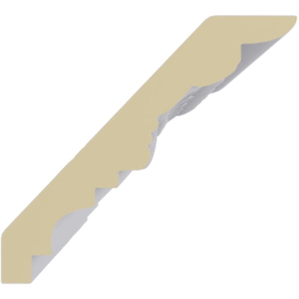 Ekena Millwork 3 1/2"H x 3 7/8"P x 5 1/4"F x 94 1/2"L Lisbon Dentil Crown Moulding - MLD03X03X05LI