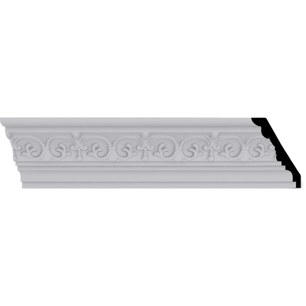 Ekena Millwork 3 1/2"H x 3 7/8"P x 5 1/4"F x 94 1/2"L Lisbon Dentil Crown Moulding - MLD03X03X05LI