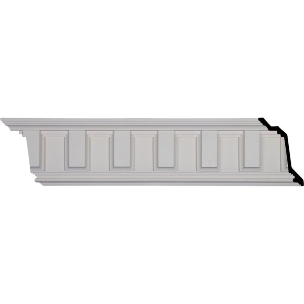 Ekena Millwork SAMPLE - 8 1/2"H x 5"P x 9 7/8"F x 12"L, (5 7/8" Repeat), Nouveau Crown Moulding - SAMPLE-MLD08X05X09NO