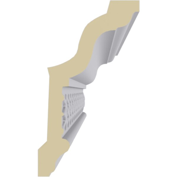 Ekena Millwork 4 1/8"H x 2 3/8"P x 4 7/8"F x 94 1/2"L, (2 3/4" Repeat), Robin Crown Moulding - MLD04X02X04RB
