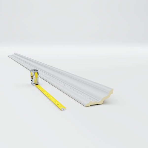 Ekena Millwork 4 1/8"H x 2 3/8"P x 4 7/8"F x 94 1/2"L, (2 3/4" Repeat), Robin Crown Moulding - MLD04X02X04RB