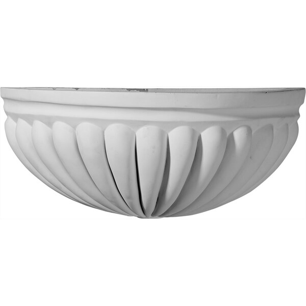 Ekena Millwork 14 1/8"W x 6 7/8"D x 6"H Basin Wall Sconce - SCO14X06X06BA