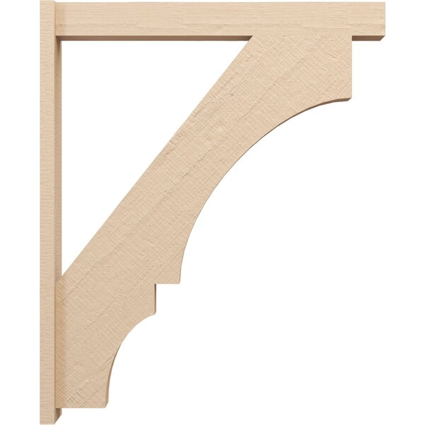 Ekena Millwork 5 1/2-in W x 36-in D x 44-in H Balboa Block Rough Cedar Woodgrain TimberThane Outlooker, Primed Tan - OUTUR055X36X44BOA44RCPR