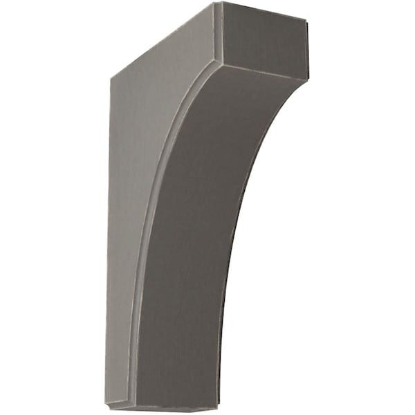 Ekena Millwork 3 1/2"W x 8"D x 12"H Clarksville Wood Vintage Decor Bracket, Reclaimed Grey - BKTWD04X08X12CVGY