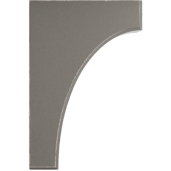 Ekena Millwork 3 1/2"W x 8"D x 12"H Clarksville Wood Vintage Decor Bracket, Reclaimed Grey - BKTWD04X08X12CVGY