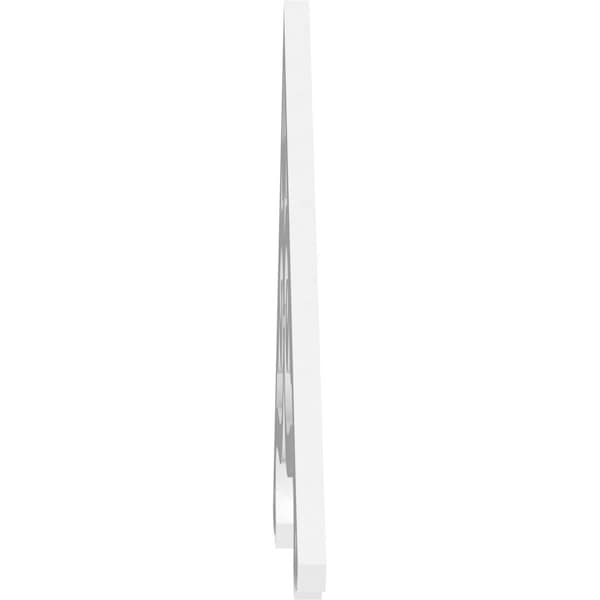 Ekena Millwork Pitch Finley Architectural Grade PVC Gable Pediment, 36"W x 21"H x 1"P (14/12) - GPP036X021X100FIN