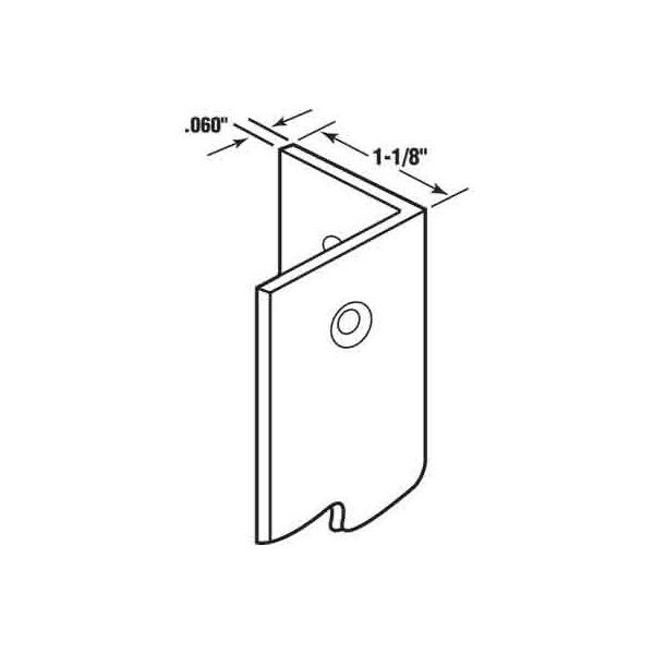 Prime-Line Corner Shield with Holes and Nails, 1-1/8 in. X 48 in., Clear Vinyl (Single Pack) - U 9130